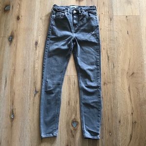 Topshop Moto Jamie Grey Jeans